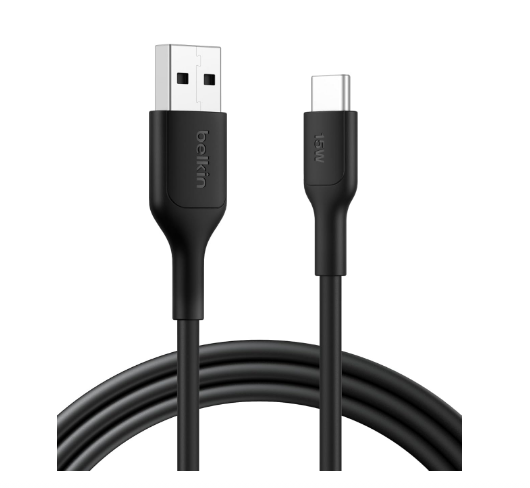 Belkin USB-A to USB-C Cable 2M 15W — Black